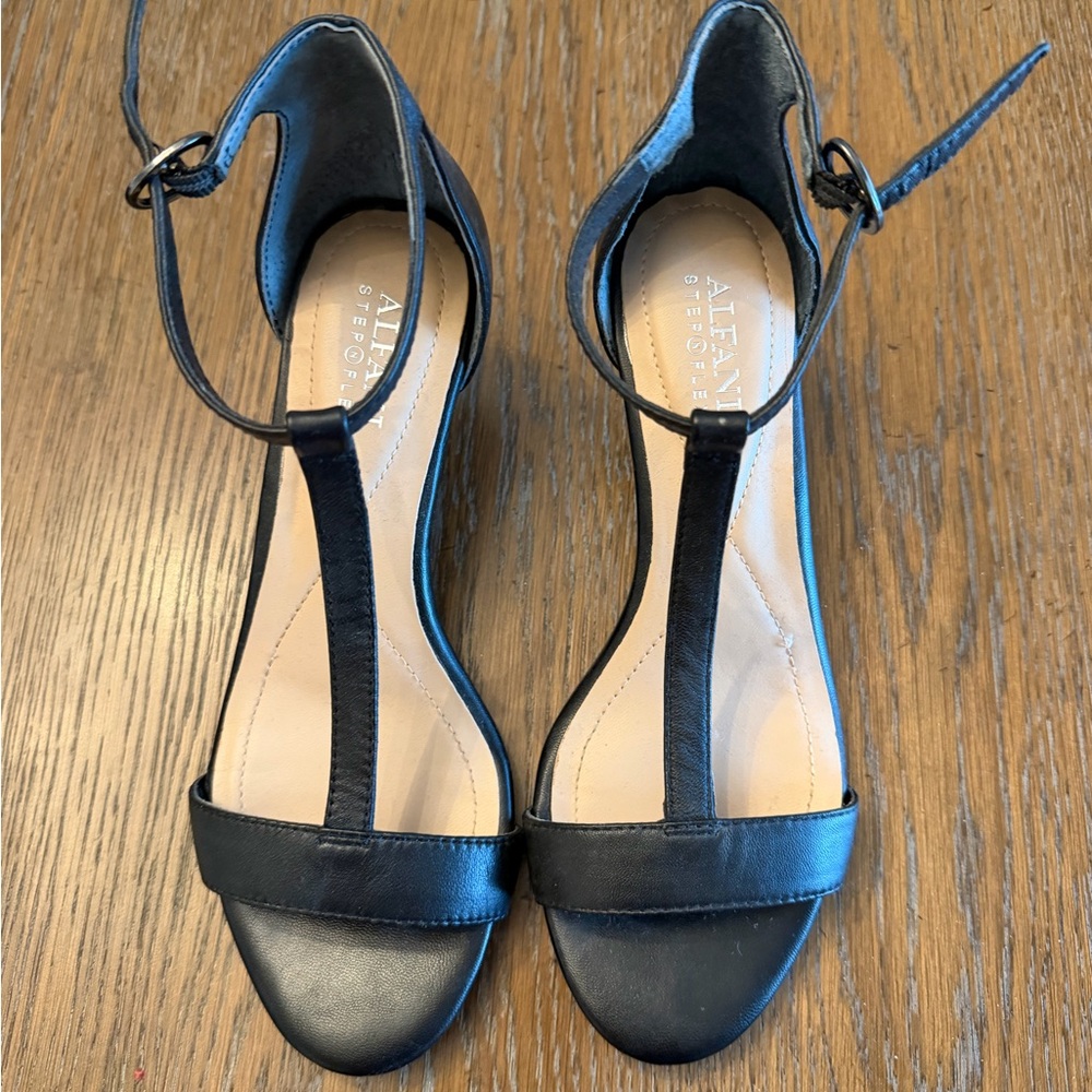 Alfani Women's Black Ankle Strap Heels